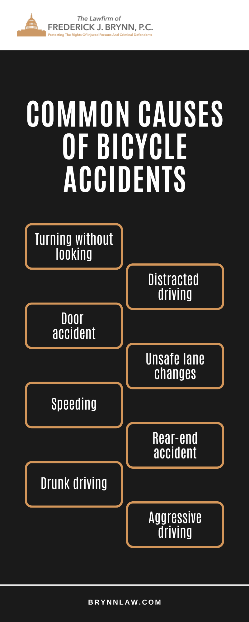 Common Causes Of Bicycle Accidents Infographic