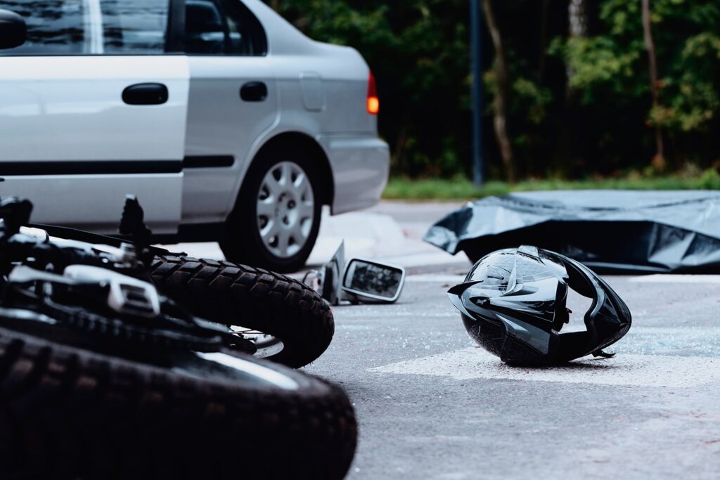 Washington DC motorcycle accident lawyer consulting with injured rider about their legal options